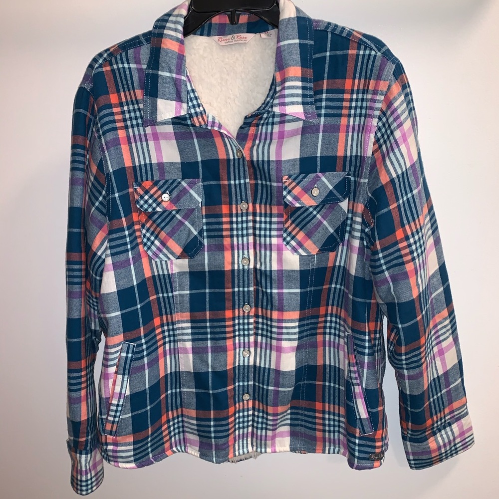 River & Rose Vintage workwear XL lined flannel